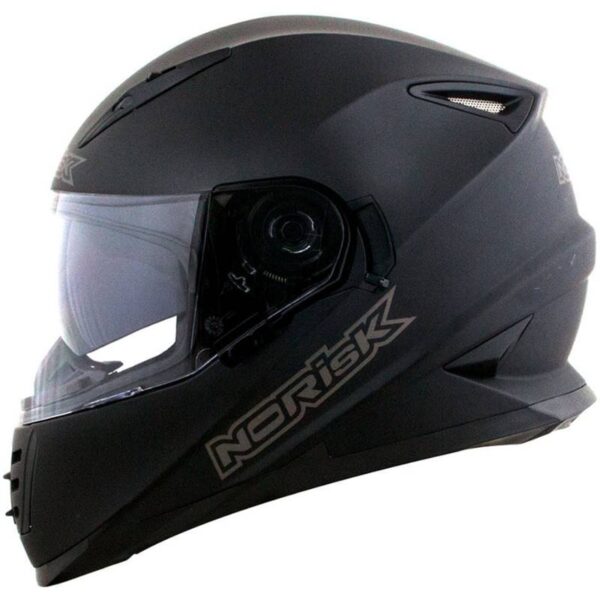 CAPACETE NORISK FF302 MONOCOLOR (VISEIRA SOLAR) PRETO FOSCO