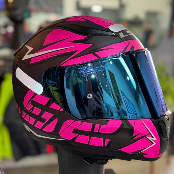 CAPACETE LS2 FF353 RAPID CROMO ROSA