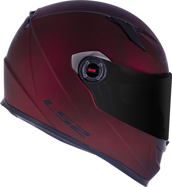 CAPACETE LS2 FF358 MONOCOLOR VERMELHO FOSCO